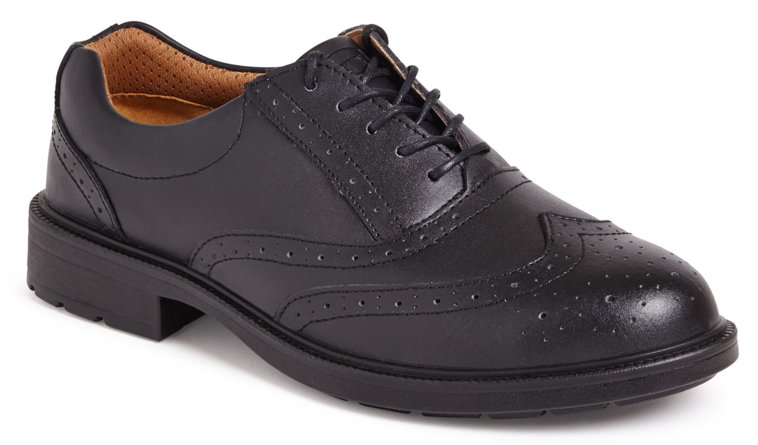 City Knights Black Brogue Safety Shoe Westpoint Distributors (Scotland) Ltd
